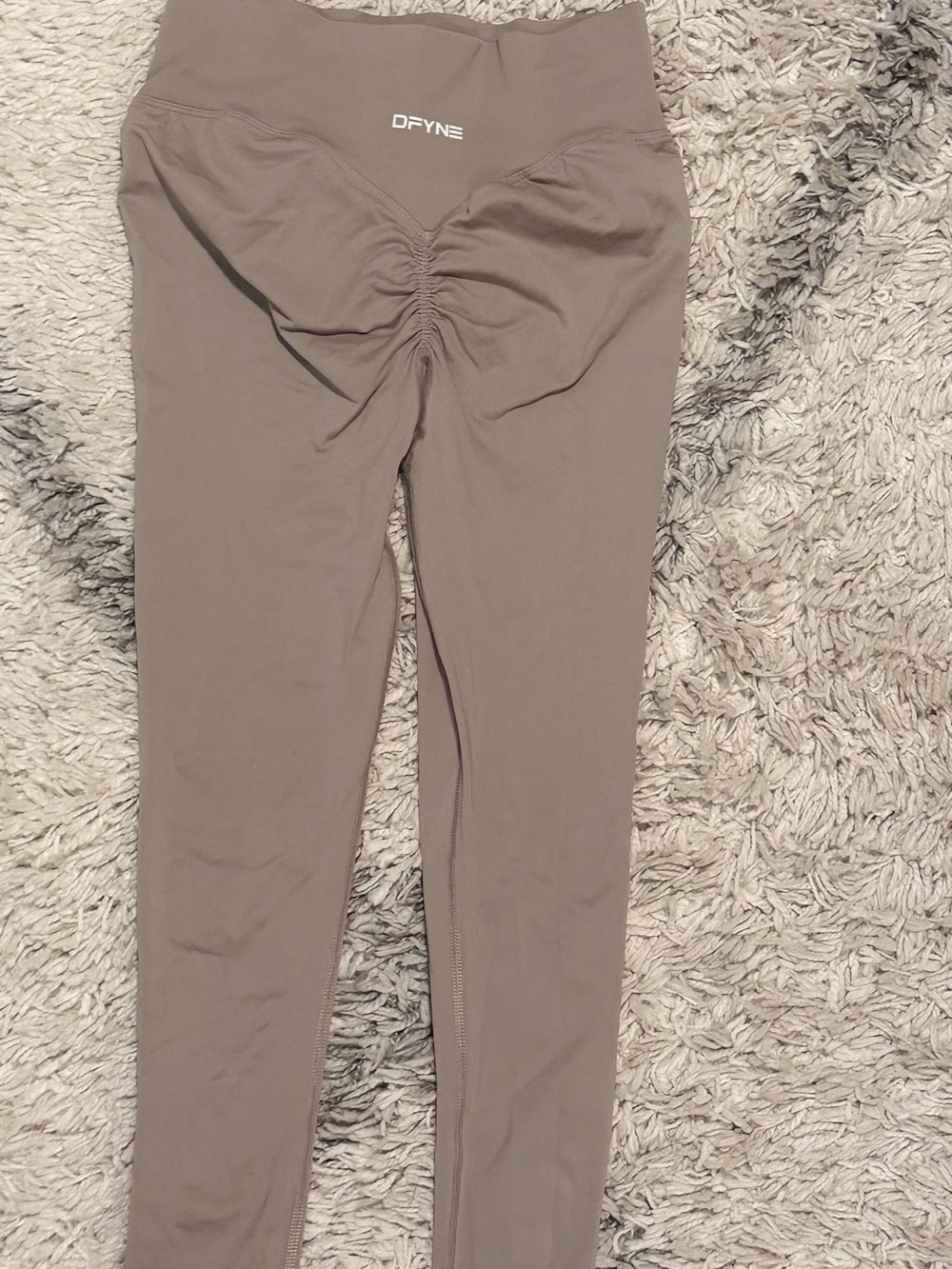 Seamless High-Waist Sculpting Leggings - Taupe - Picture 2 of 4